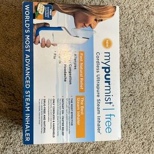 MyPurMist Cordless Steam Inhaler New in the Box never removed